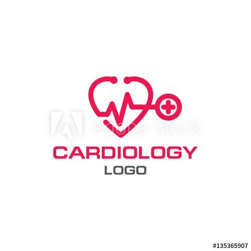 Cardiology Logo - Universal logo for cardiology. The icon for the doctor. Modern logo