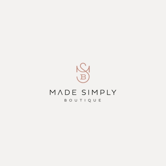 Simply Logo - Made Simply Boutique x Kairos Design. Branding. Ecommerce