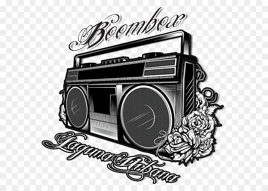 Boombox Logo - Boombox Black And White png download*640 Transparent