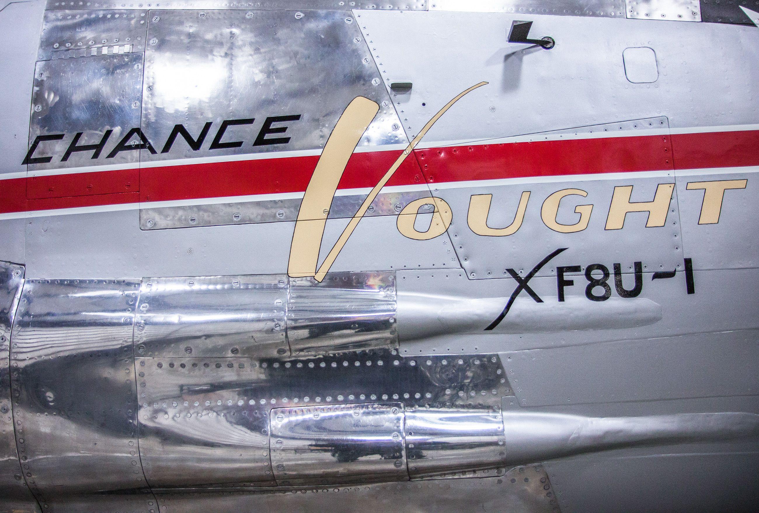 Vought Logo - Museum of Flight unveils freshly restored Chance Vought XF8U-1 Crusader