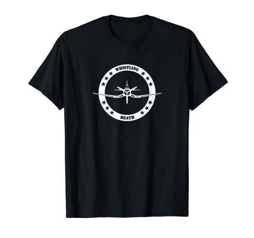 Vought Logo - Amazon.com: Vought F4u Corsair - Whistling Death T-shirt: Clothing