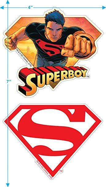 Superboy Logo - DC Comics Superboy Superman Logo T Shirt & Stickers