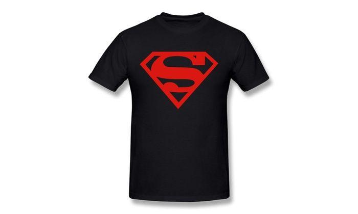 Superboy Logo - Men's DC Comics Superboy Logo T Shirt Black