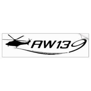 AgustaWestland Logo - AgustaWestland AW139 Bumper Sticker