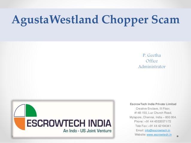 AgustaWestland Logo - Agusta westland chopper scam