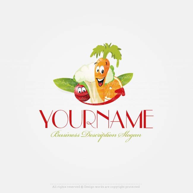 Vegetable Logo - Create a Logo - Fruits Vegetable logo template
