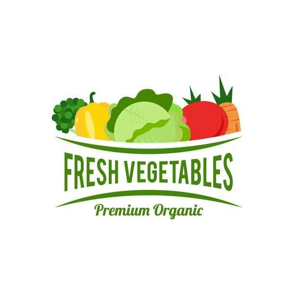 Vegetable Logo - Organic Garden Logo – Homes Tips