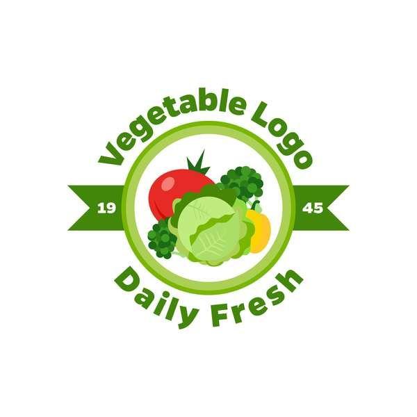 Vegetable Logo - Fresh vegetables logo design vector 08 free download