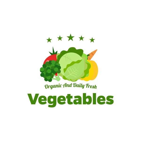 Vegetable Logo - Fresh vegetables logo design vector 07 free download