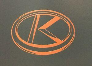 Kabota Logo - Details about KUBOTA TRACTOR EMBLEM VINYL DECAL STICKER - Orange - SET OF 2