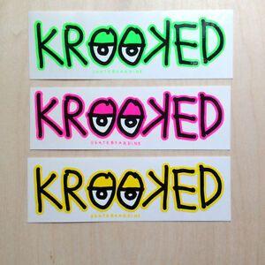 Krooked Logo - Details about Krooked skateboards vinyl sticker logo strip bumper
