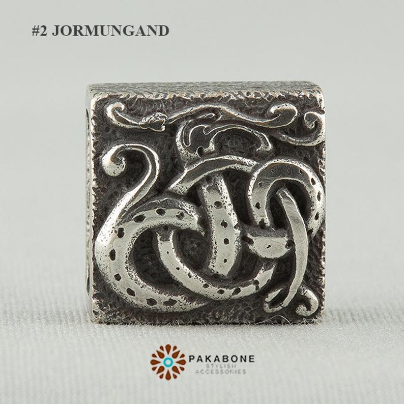 Jormungand Logo - Jormungand Silver-plated or Sterling Silver Bronze Charm For Viking  Bracelet Midgard - Create Yourself Unique a Viking Bracelet Midgard