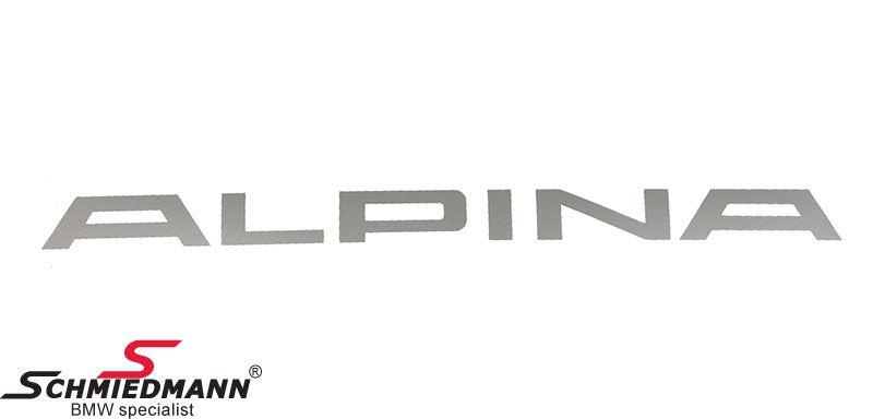 Alpina Logo - Alpina logo sticker -silver- original Alpina L= 360MM