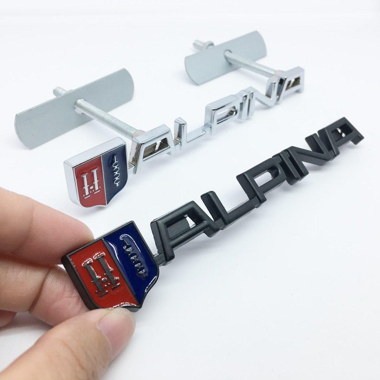 Alpina Logo - 3D Metal ALPINA Car-Styling Stickers Front grill gate Badge For BMW ALPINA  Logo