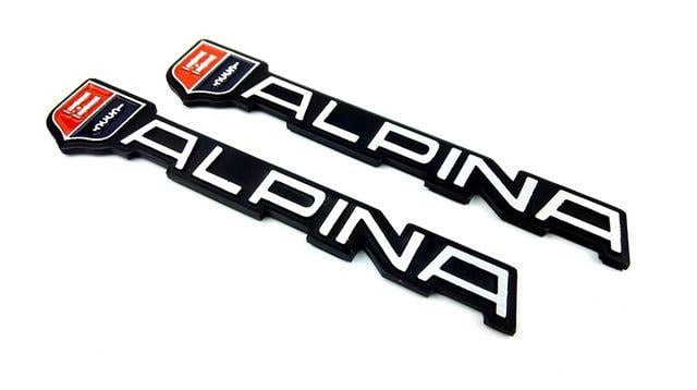 Alpina Logo - US $6.38 |Car Styling Accessories alloy For car Emblem Badge alpina Logo  car Sticker for F10 F30 X1 X3 X5 M3 M4 318d 525i 520i-in Car Stickers from  ...