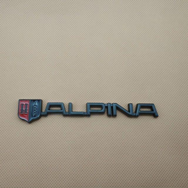 Alpina Logo - Black Alpina Logo Metal Auto Badge Side Fender Hood Car Emblem Decal Sticker