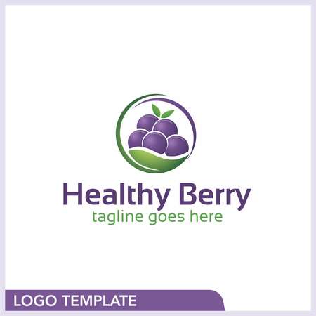 Berry Logo - Healthy Berry Logo Design Template