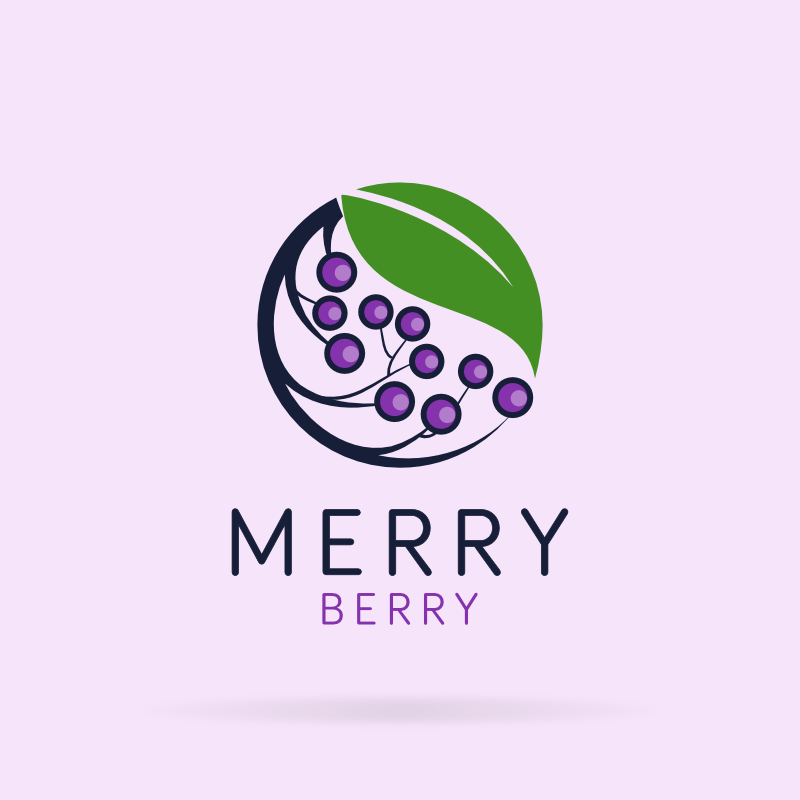 Berry Logo - Merry berry Farm Logo Template. Bobcares Logo Designs Services