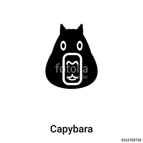 Capybara Logo - Capybara icon vector isolated on white background, logo concept