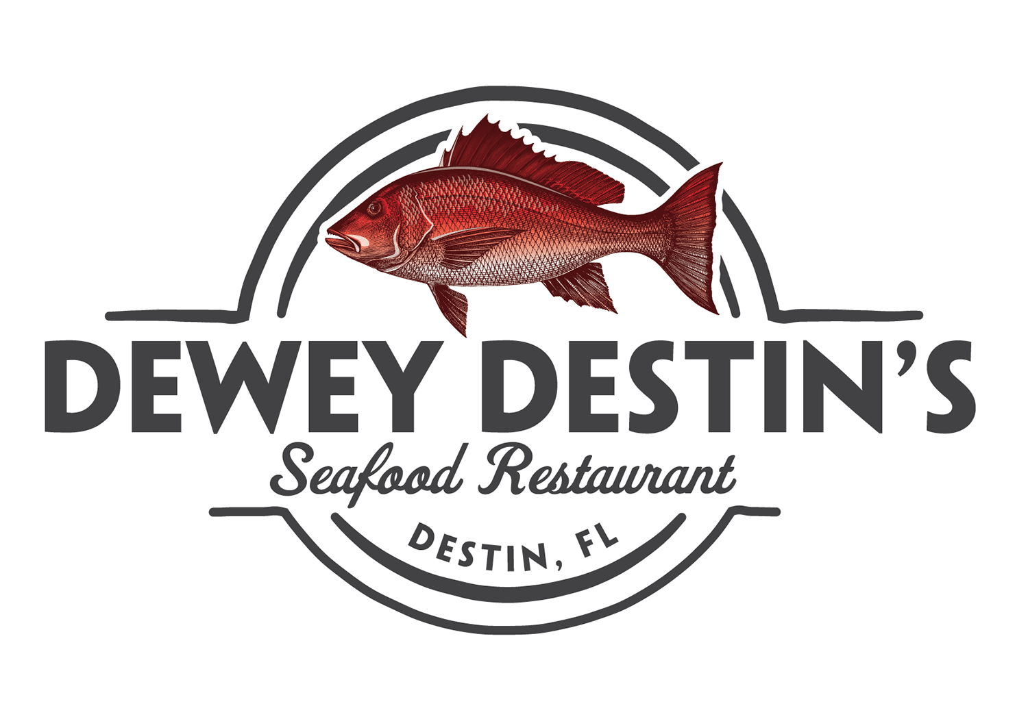 Restant Logo - Dewey Destin's Seafood Restaurant Logo | Red8 Creative