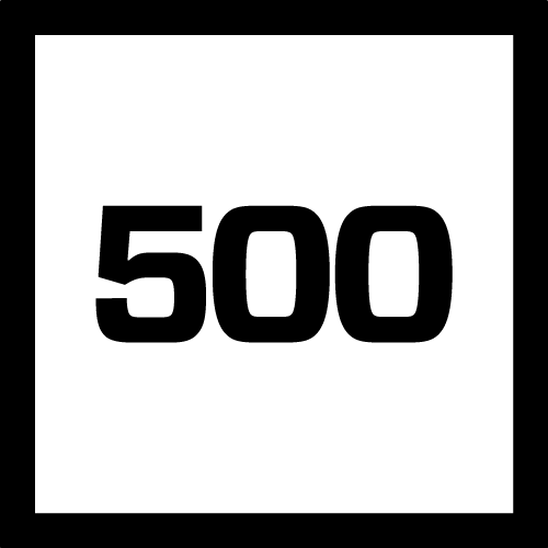500 Logo - 500 Logo Black Trans 500x500