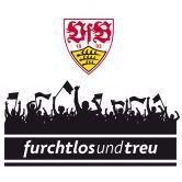 VfB Logo - Wandtattoo VfB Stuttgart Fans mit Logo farbig