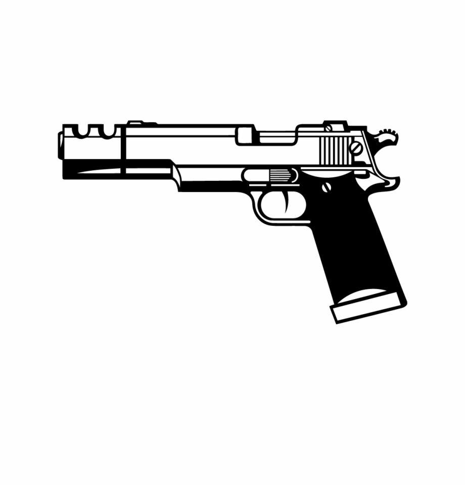 Pistol Logo - Hand Gun Logo, Transparent Png Download For Free