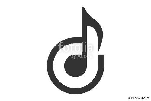 D-Logo Logo - letter D music note logo