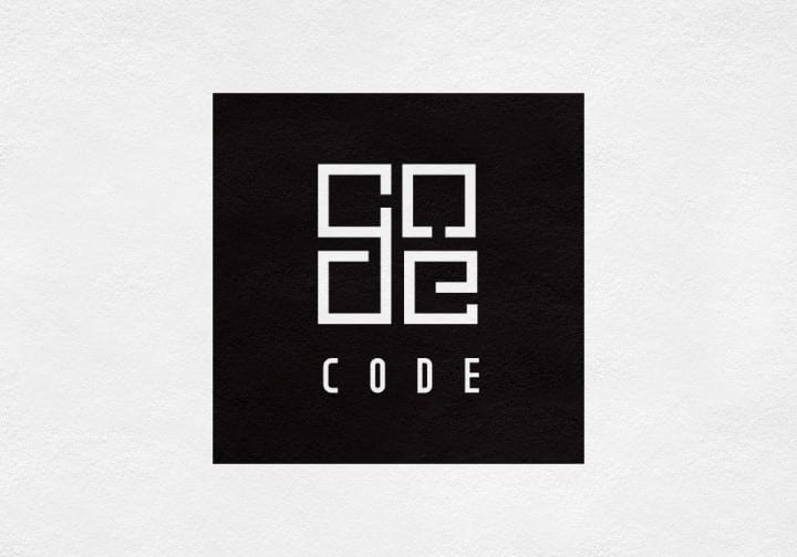 Code Logo - CODE Logo Design - Wood Street