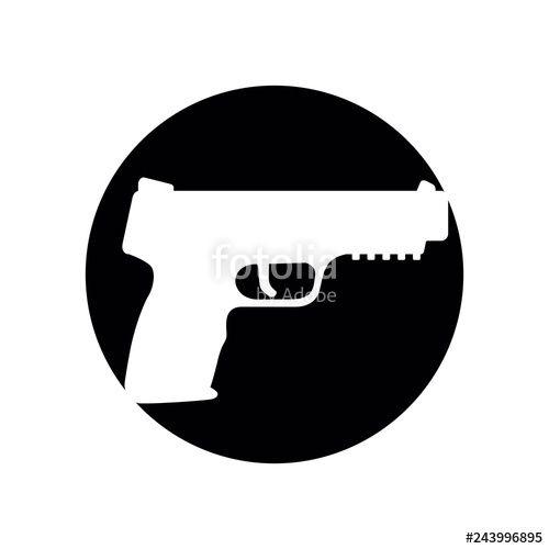 Pistol Logo - Hand gun and Pistol vector logo.
