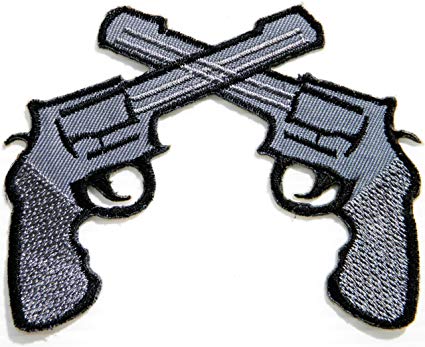 Pistol Logo - Gun Pistol Shotgun Cowboy Shooting Game Army Military Logo Jacket Uniform  Patch Sew Iron on Embroidered Sign Badge Costume