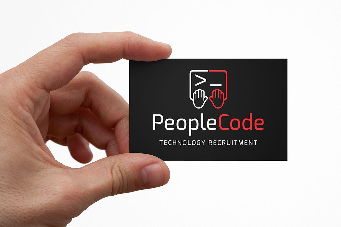 Code Logo - People Code Logo Design