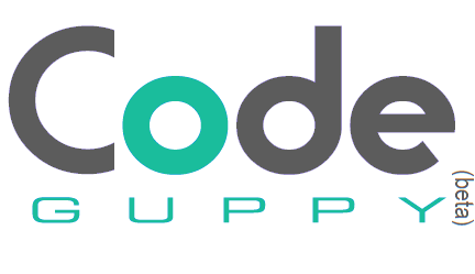 Code Logo - CodeGuppy. Coding for kids, teens and creative adults