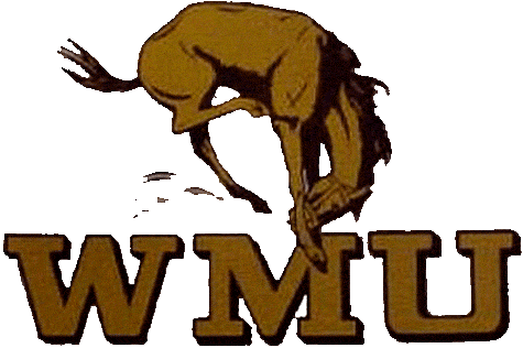 WMU Logo - Western Michigan Broncos Primary Logo (1964) - Bucking Bronco on a ...