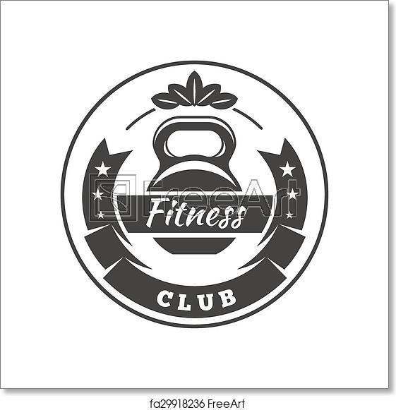 Kettlebell Logo - Free art print of Fitness Club Logo
