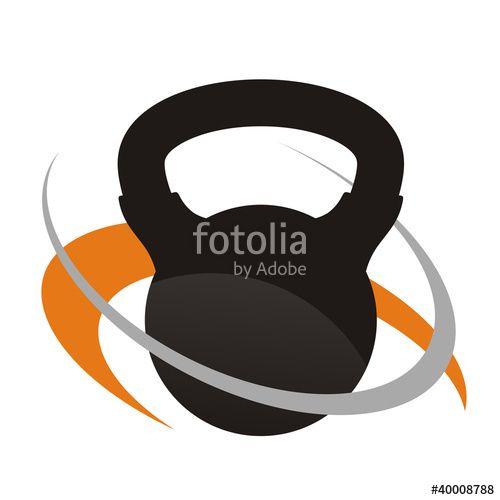 Kettlebell Logo - Kettlebell Logo Stock Image And Royalty Free Vector Files