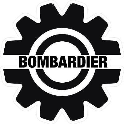 Bombardiar Logo - #G213 BOMBARDIER LOGO Trailer Garage Decal Sticker Fully Laminated Vinyl