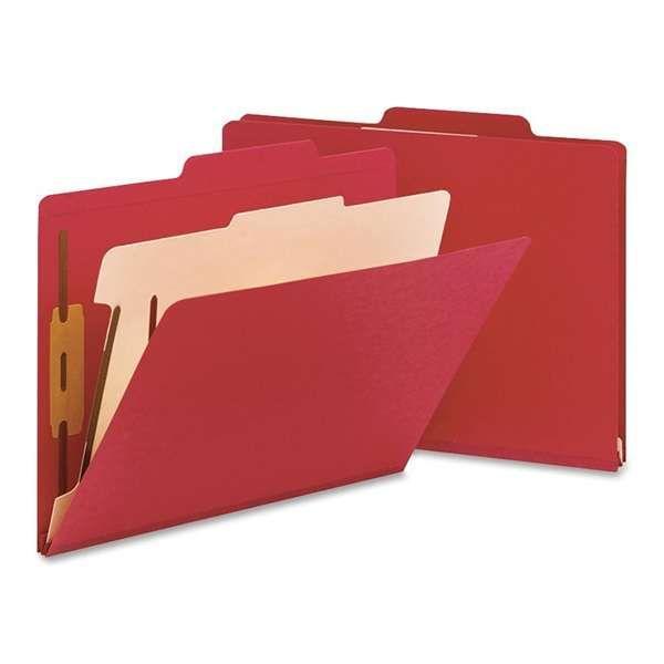 BX Red a Logo - Classification Folder Top-Tab Letter 1 Divider 10/BX Red