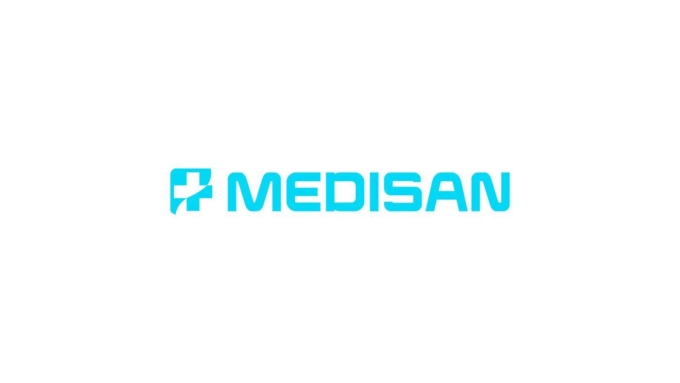 Sanita Logo - Medisan - Logo on Pantone Canvas Gallery