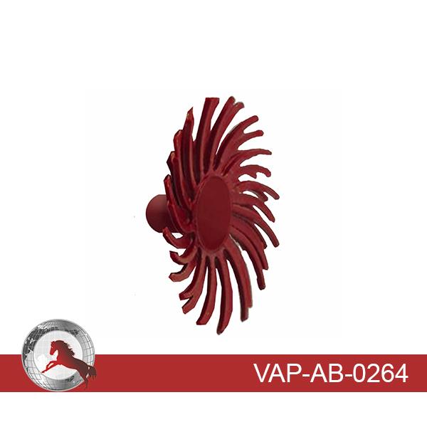 BX Red a Logo - VAP AB 0264 Sunburst 1 2 SNAP ON Red 220 Grit (A O) 30 BX
