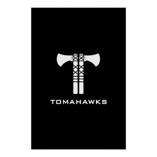 Tomahawks Logo - Tomahawks Logo Poster