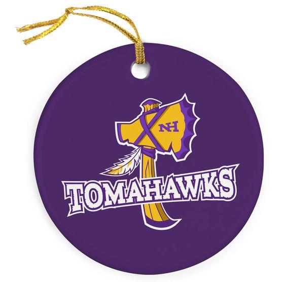 Tomahawks Logo - Porcelain Ornament - New Hampshire Tomahawks Logo