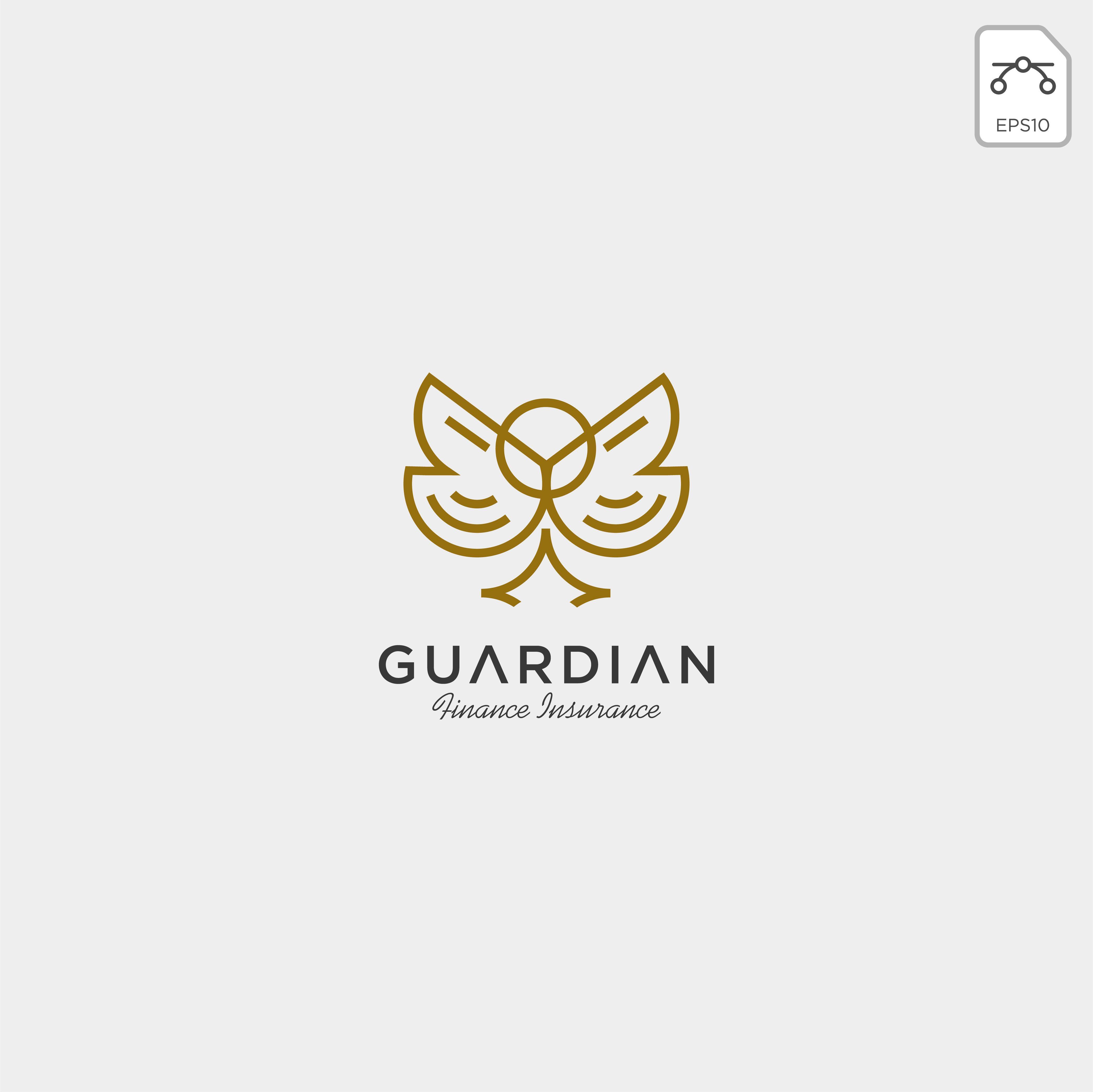 Monoline Logo - luxury owl monoline logo vector with gold color By Vectoryzen ...