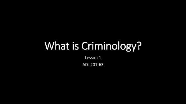 Criminologist Logo - ADJ 201-63 Criminology Lesson 1