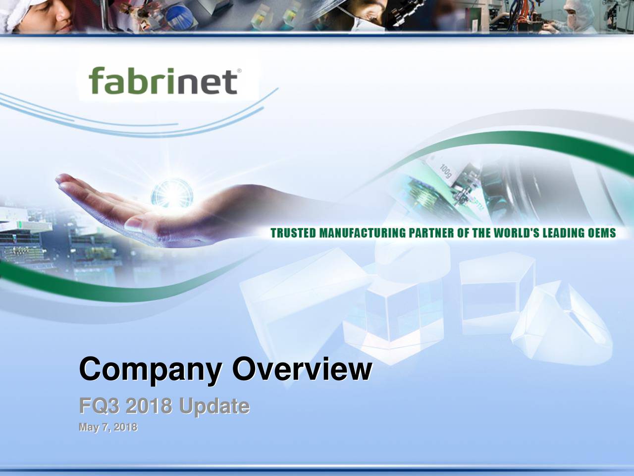 Fabrinet Logo - Fabrinet 2018 Q3 Call Slides NYSE