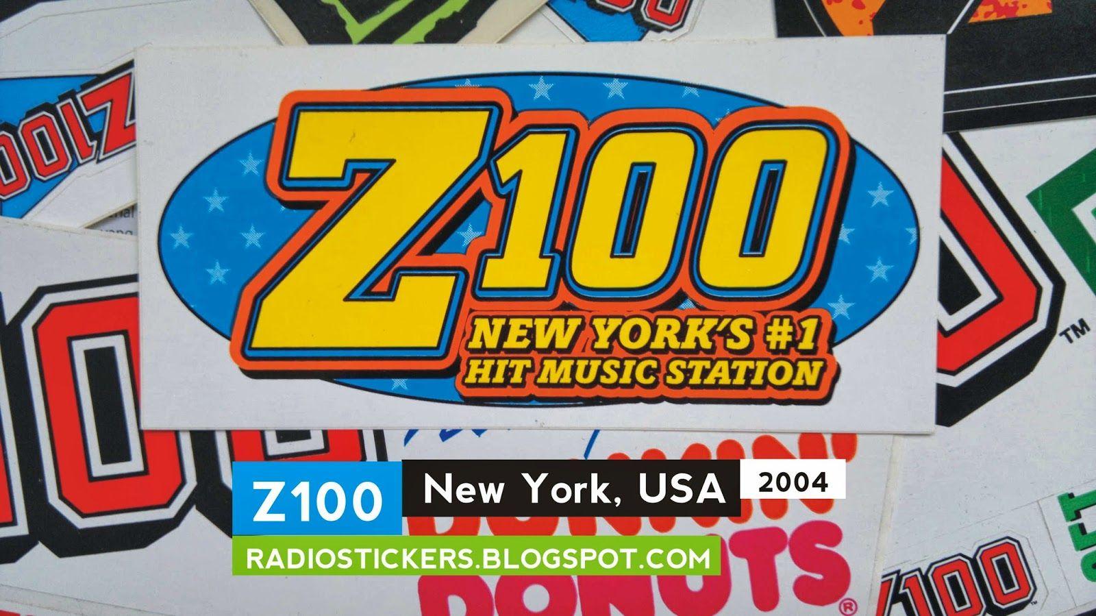 Z100 Logo - RADIO station stickers... and more!: Z100, New York (1983-2013)