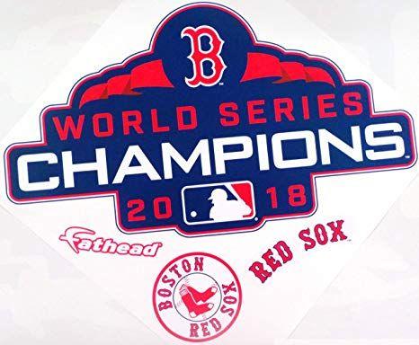 Champs Logo - FATHEAD Boston Red Sox Graphic 2018 World Series Champs Logo Official MLB  Vinyl Wall Graphic 15