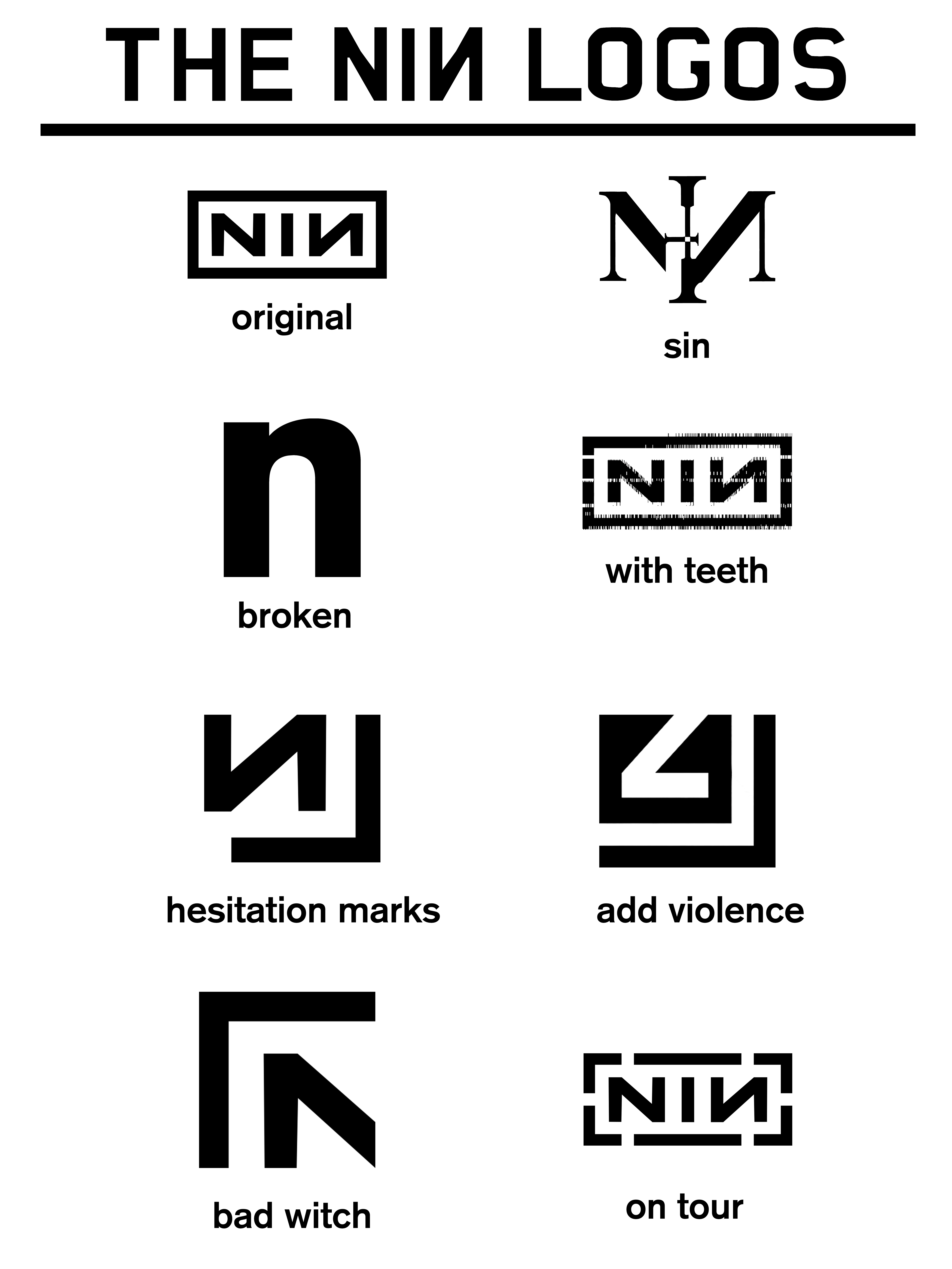Nin Logo - The NIИ Logos : nin