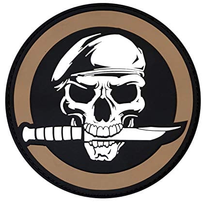 Rothco Logo - Rothco PVC Military Skull & Knife Morale Patch