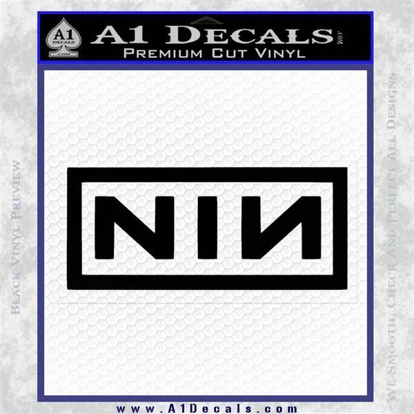 Nin Logo - Nine Inch Nails NIN Logo Vinyl Decal Sticker » A1 Decals